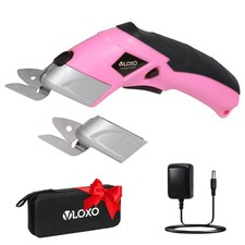 Cordless Electric Scissors Rechargeable Fabric Cutter with Blades Kit
