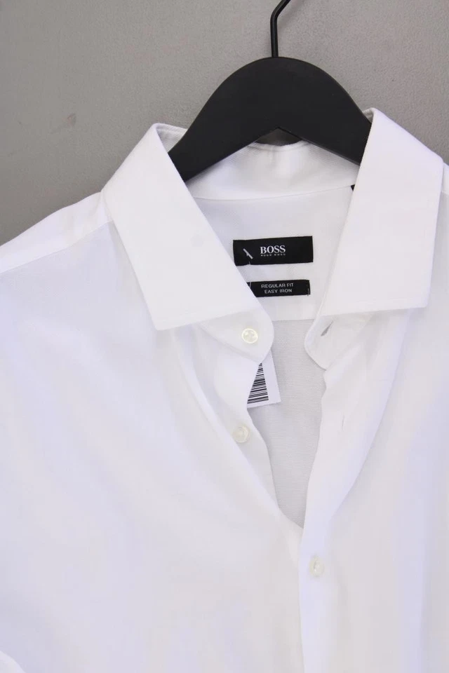 ✨ BOSS by Hugo Boss camicetta per uomo taglia Hemdgröße 44, XL, 54 bianco ✨ - Immagine 2 di 4