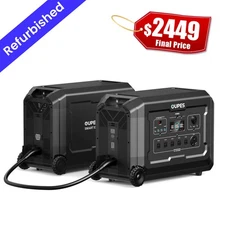 OUPES 10.08KWh Mega 5 Power Station Solar Generator+B5 Battery  Home Power Backu
