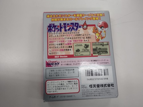 Nintendo Game Boy Pokémon Red Japanese Version - Picture 9 of 19