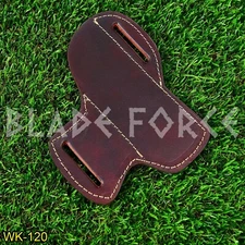 HAND MADE UNIVERSAL PURE LEATHER SHEATH FOR FIXED BLADE FOLDING KNIFE WK-120
