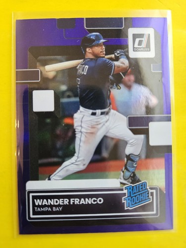 2022 Donruss Holo Purple #34 Wander Franco RR RC - Tampa Bay Rays