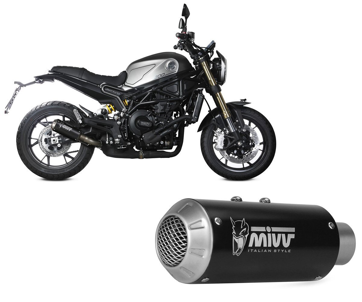 Mivv Exhaust Muffler MK3 BLACK INOX for BENELLI LEONCINO 800 2022 > 2023