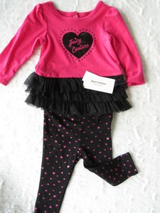 Disney Baby Girls/' Minnie Pink Tunic 2pc Legging Set Size 12M 18M 24M