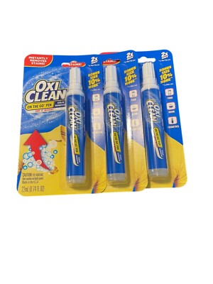 OxiClean On-The-Go Instant Stain Remover Pen 22ml 3-Pack For Food/Drink/Cosmetic