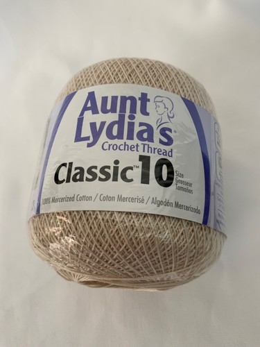 Aunt Lydias Crochet Thread 154 Natural Mercerized Cotton New - Picture 6 of 6