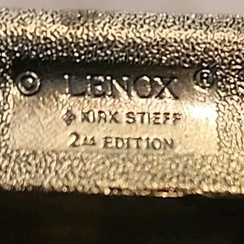 "Santas Arrival" Green Hot Air Balloon Lenox Stieff Pewter Ornament 2nd Edition - Picture 9 of 11
