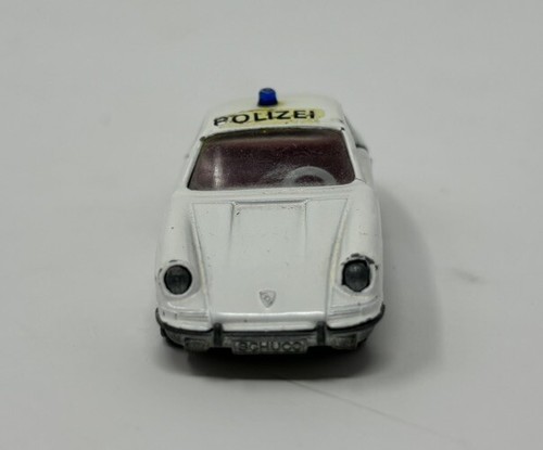 Schuco 813 Porsche 911S 1:66 Scale Die Cast Car Germany Polizei Police Rare HTF - Picture 4 of 10