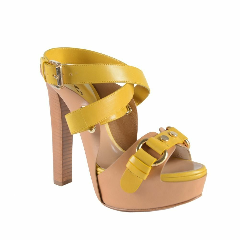 Женские желтые босоножки Dsquared с ремешком на щиколотке размер 6 7 75 8 85 9 10 72990₽