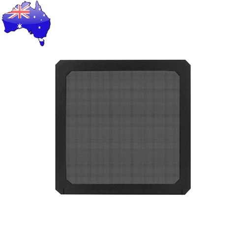 2Pcs Magnetic Dust Filter Computer Case Fan Dustproof Mesh Cover Net (8cm)(Black