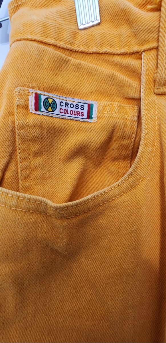 1990's Vintage Cross Colours Denim Hip Pop Jeans Size 36 USA 1990's Vintage Cross Colours Denim Hip Pop Jeans Size 36 USA