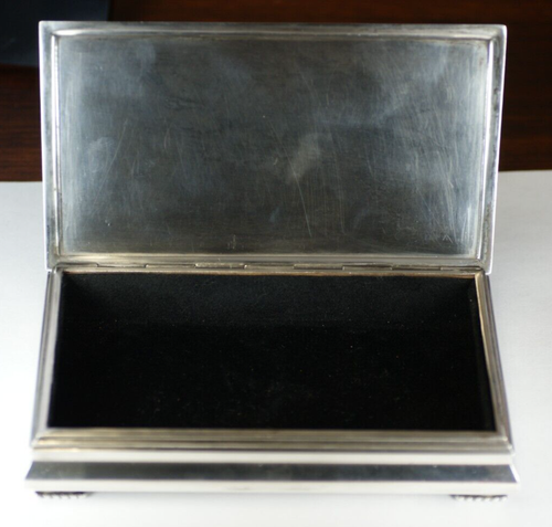 1954 Military NATO 830 Silver Box Allied Forces AFNORTH Post WWII Norway Antique - Picture 13 of 15