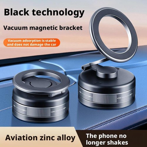 360 Vacuum Strong Magnetic Phone Holder Suction Cup Car Stand Foldable Car M4X4 - Zdjęcie 4 z 13