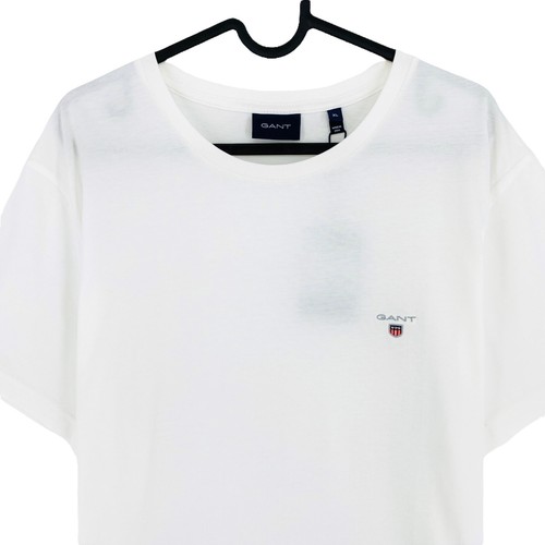 GANT Blanco Original Cuello Redondo T Camisa Talla M - Imagen 2 de 10