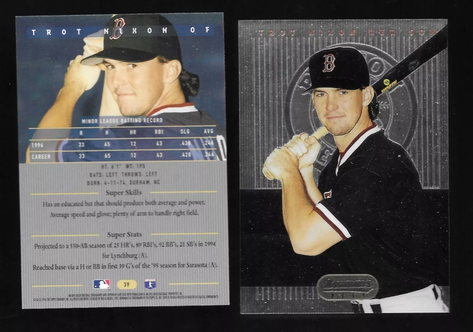 Trot Nixon trading card