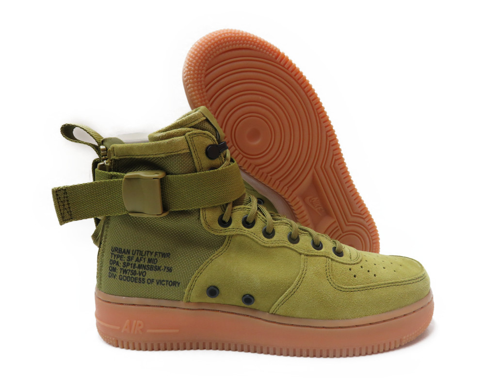 917753 301 NIKE SF AIR FORCE 1 DESERT MOSS GREEN MENS SNEAKER BOOT SIZE 8 917753 301 NIKE SF AIR FORCE 1 DESERT MOSS GREEN MENS SNEAKER BOOT SIZE 8