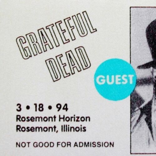 Grateful Dead Backstage Pass Illinois Rosemont 3/18/94 3/18/1994 Humphrey Bogart - Imagen 4 de 5
