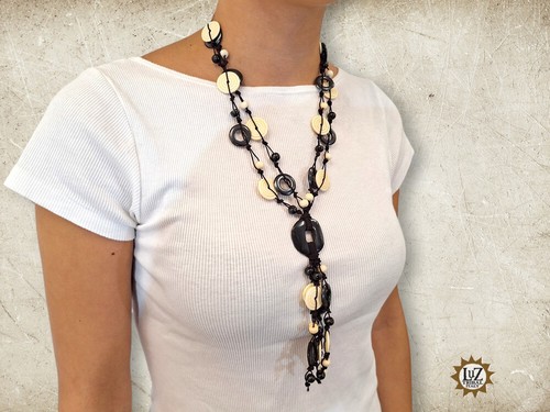 Collana Etnica - Collana Tribale stile vintage Africano - Foto 3 di 8