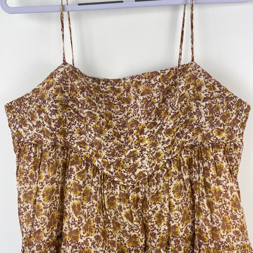 Shona Joy Pin Tuck Mini Dress Size 14 Sleeveless Lined 100% Cotton RRP$260 - Foto 2 di 9