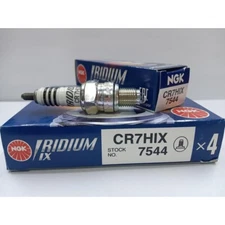 x4 NGK CR7HIX Spark Plug Iridium 7544 Upgrade from CR7HSA Pack of 4