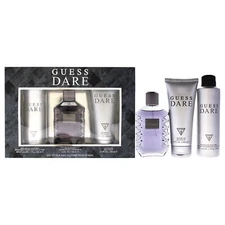 Guess Dare by Guess for Men - 3 Pc Gift Set 3.4oz EDT Spray & More