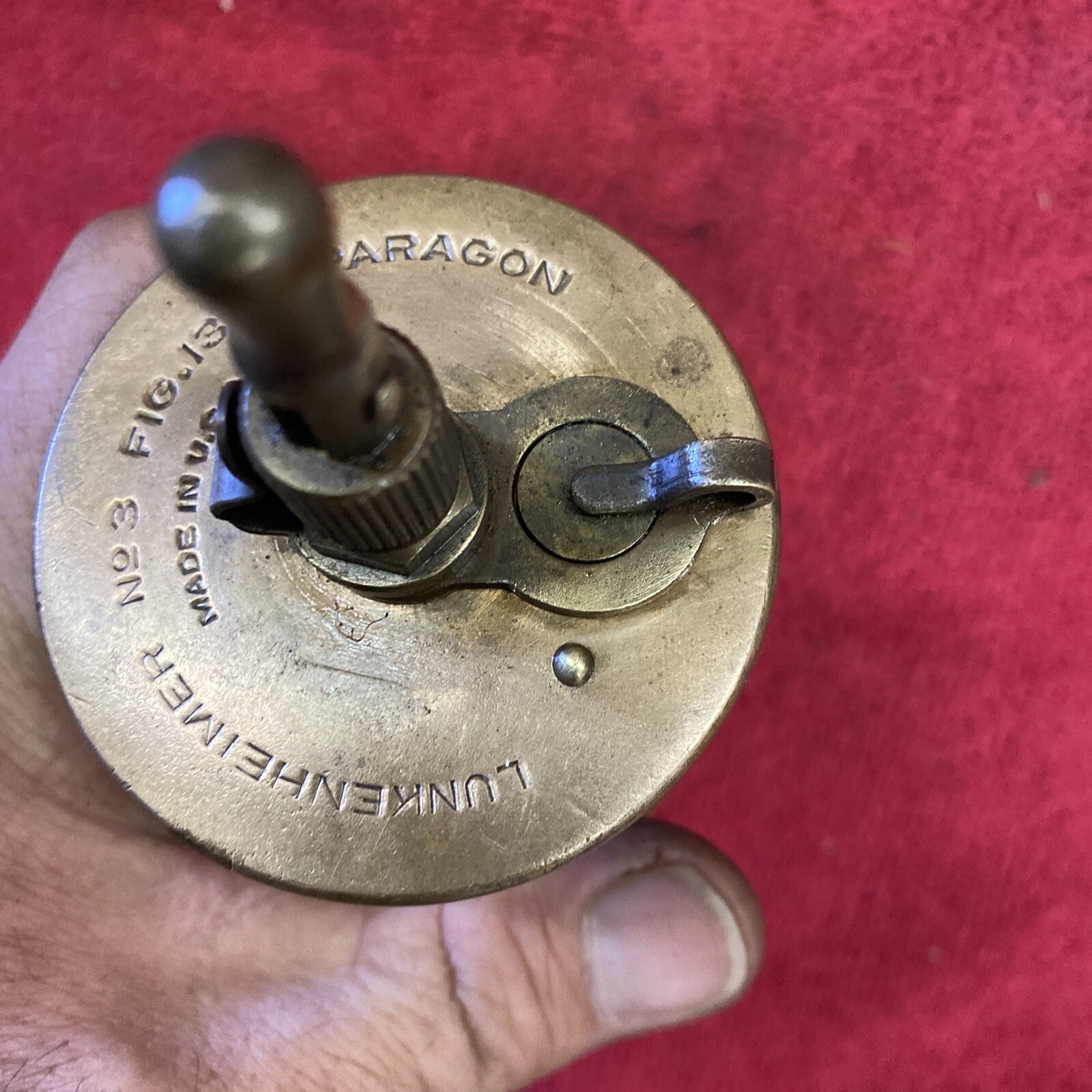 Antique Lunkenheimer No. 3 Brass CheckBall Drip Oiler For Hit & Miss