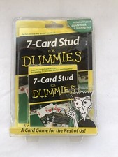 7-CARD STUD FOR DUMMIES GIOCO DI CARTE con guida e mazzo didattico NUOVO 2004