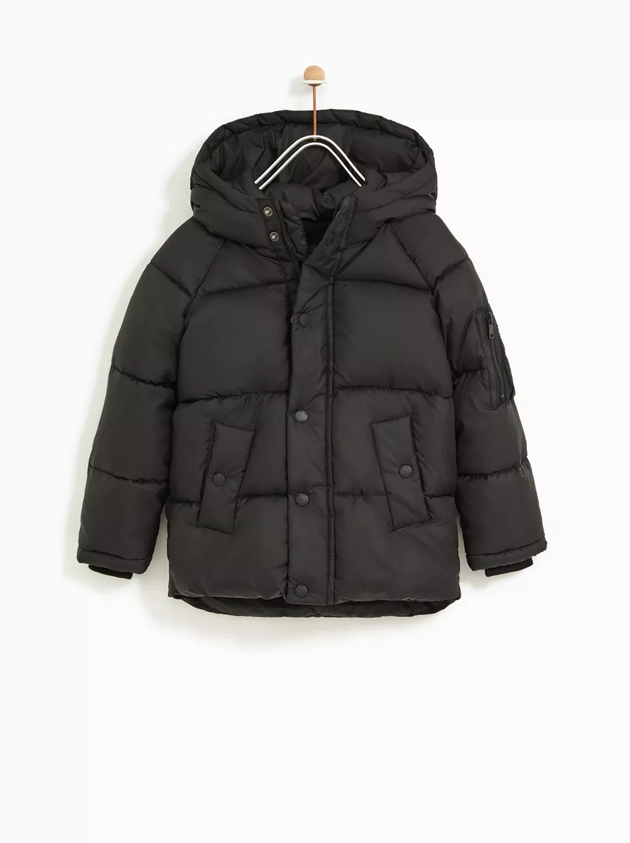 Zara Kids Puffer Jacket Outerwear Bkack Size NWT |