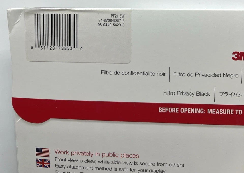 Filtro de pantalla de privacidad 3M PF21,5W para pantalla ancha LCD Foto 4 de 4