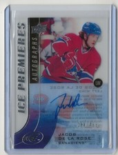 2015 2015-16 Upper Deck Ice Ice Premieres Auto #IPAJD Jacob de la Rose 296/499