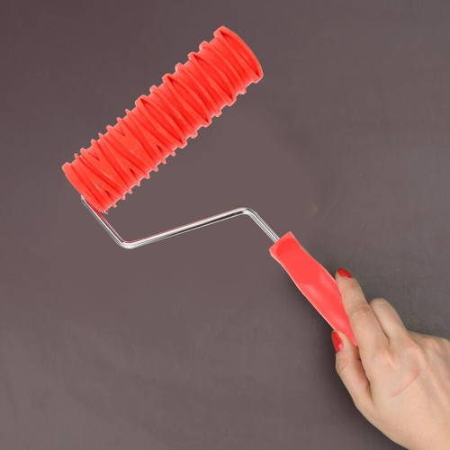 Textured Rubber Roller Drywall Texture Roller Patterned Paint Roller Wall Decor