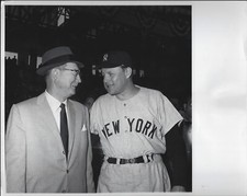 Original 1961 Type 1 TSN Ralph Houk & Del Webb New York Yankees Press Wire Photo