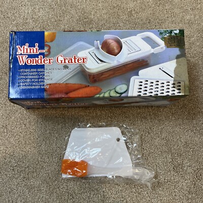 VTG Mini Wonder Multi-Purpose Vegetable Slicer Grater Shredder Set Box Damaged