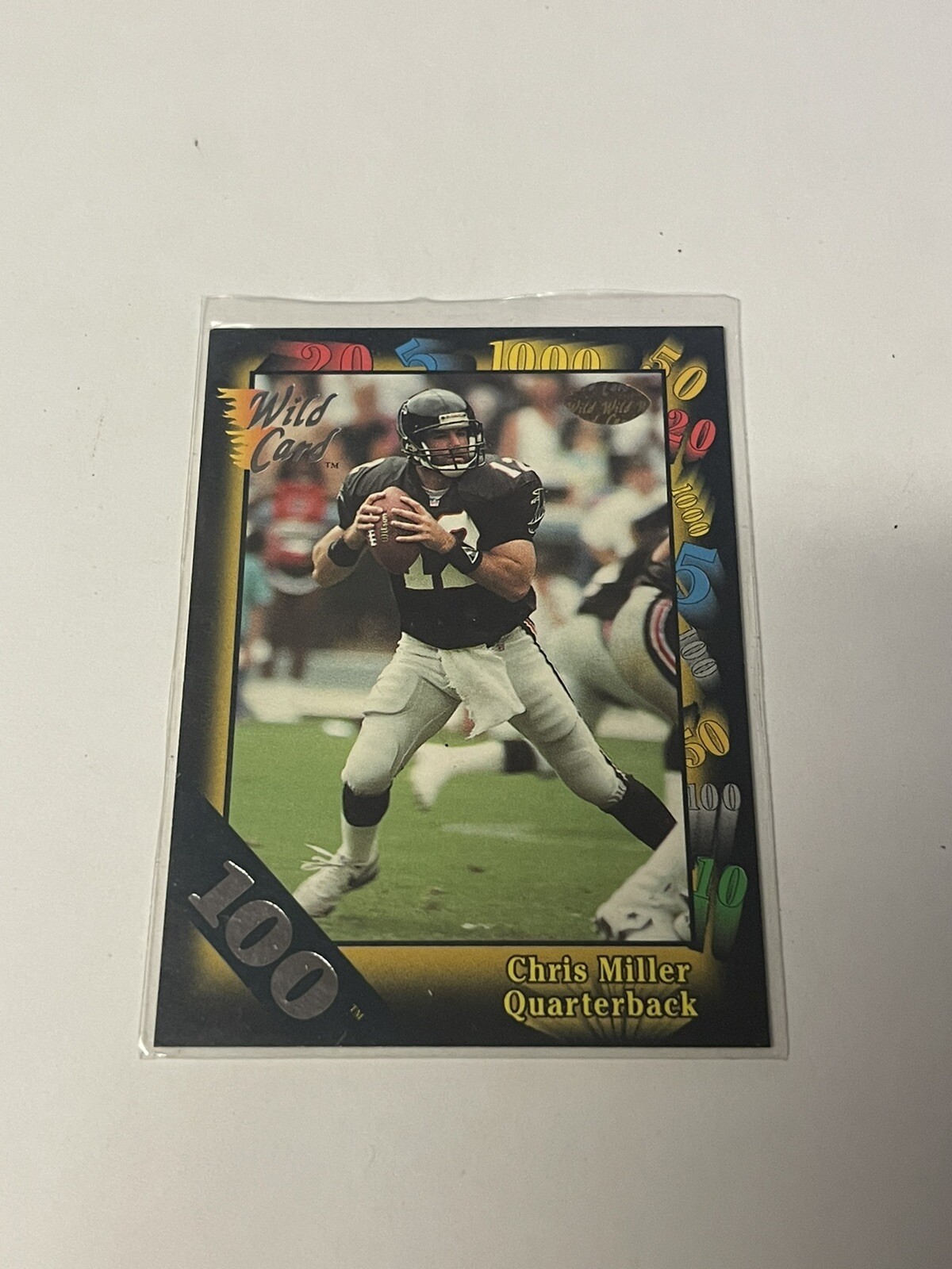 1991 Wild Card 100 Stripe #123 Chris Miller   **012804