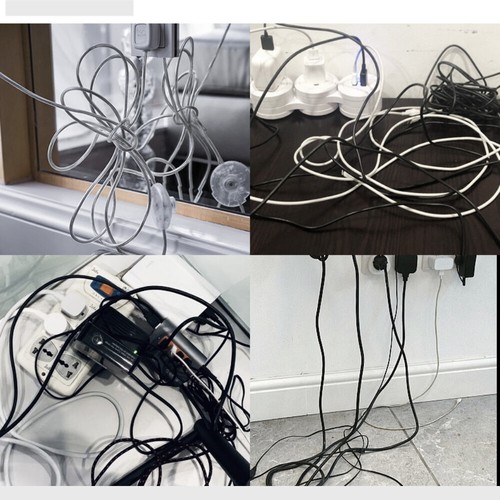 50-80mm Computer Desk Grommet Table Plastic Cable Tidy Wire Hole Cover Organizer - Picture 13 of 52