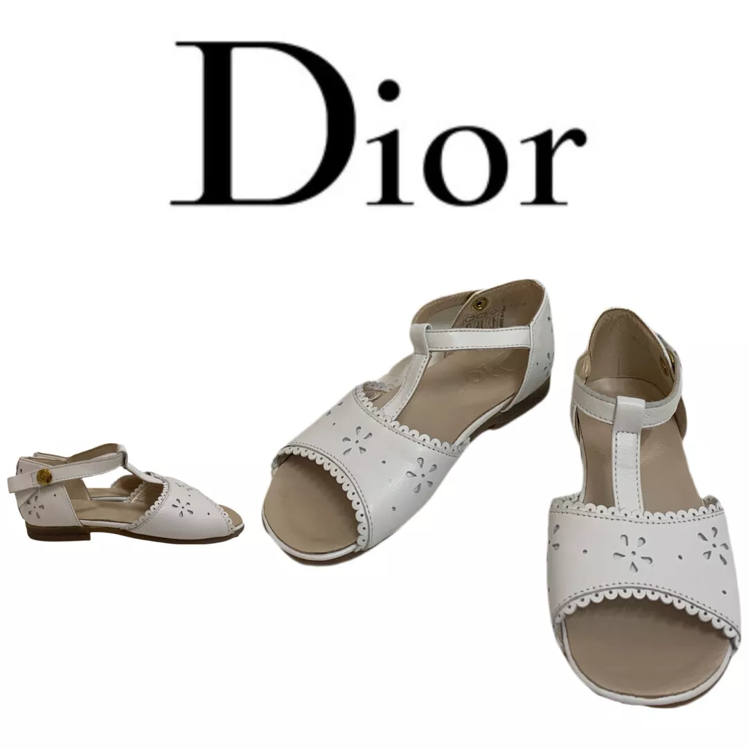 Chaussures à lanières cuir blanc enfant Dior Italie