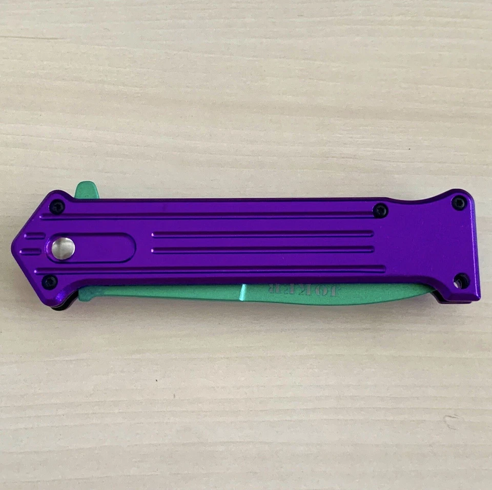 "Navaja de bolsillo plegable de hoja abierta asistida por resorte táctica Joker de 8"" cuchillo de caza" Foto 4 de 4