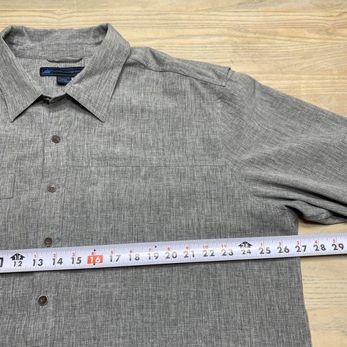 Eastern Mountain Sports Vented Gray L/S Shirt Mens XXL Fishing Outdoor Hiking - Picture 8 of 19