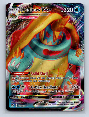 Drednaw VMAX 015/073: Champion's Path Holo Pokemon TCG | NM
