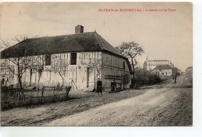 SAINT JEAN DE BONNEVAL - Aube - postcard 10 - l' avenue de la Gare