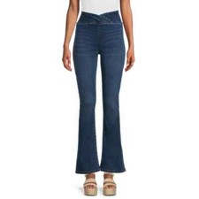 NO BOUNDARIES - SIZE: S 3-5 Stretch Pull-On V Flare Jeggings W/ 31.5" Inseam