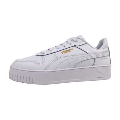 Puma Carina Street Damenschuhe Schnürschuhe Sportive Sneaker Weiß Freizeit