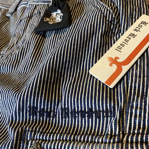 Rock Revival Navy Stripe Men’s Cargo Shorts Sz 32 NWT Extremely Rare - Picture 3 of 9