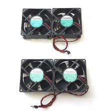 Lot of 4 Sunon KD1208PTB1 Brushless Ball Bearing Fans, 39.5CFM 80x80x25mm, 12VDC
