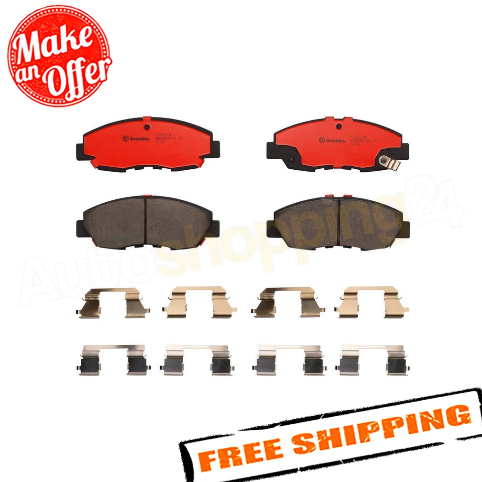 Brembo P28052N Ceramic Front Disc Brake Pad Set for 2010-2014 Honda Insight - Image 2 of 4