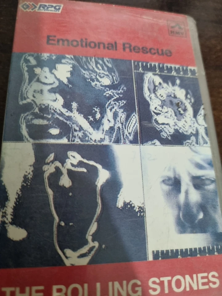 The Rolling Stones Emotional Rescue Clamshell Audio Cassette INDIA IMPORT Indian - Image 2 of 4