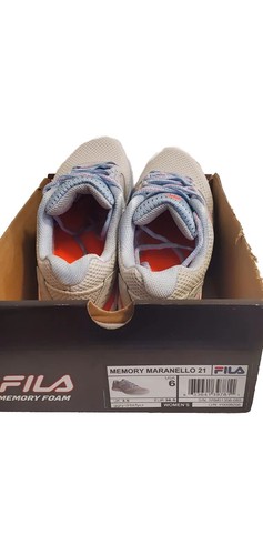 Fila Womens Memory Maranello 21 Gray Sneakers Size 6.0 - Picture 2 of 3
