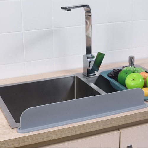 Silicone Water Baffle Plastic Sink Splash Guard Board Kitchen Sink Protector` - Picture 2 of 12