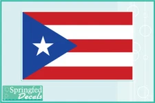 PUERTO RICAN FLAG Vinyl Decal #1 Car Truck Sticker CUSTOM SIZES Puerto Rico