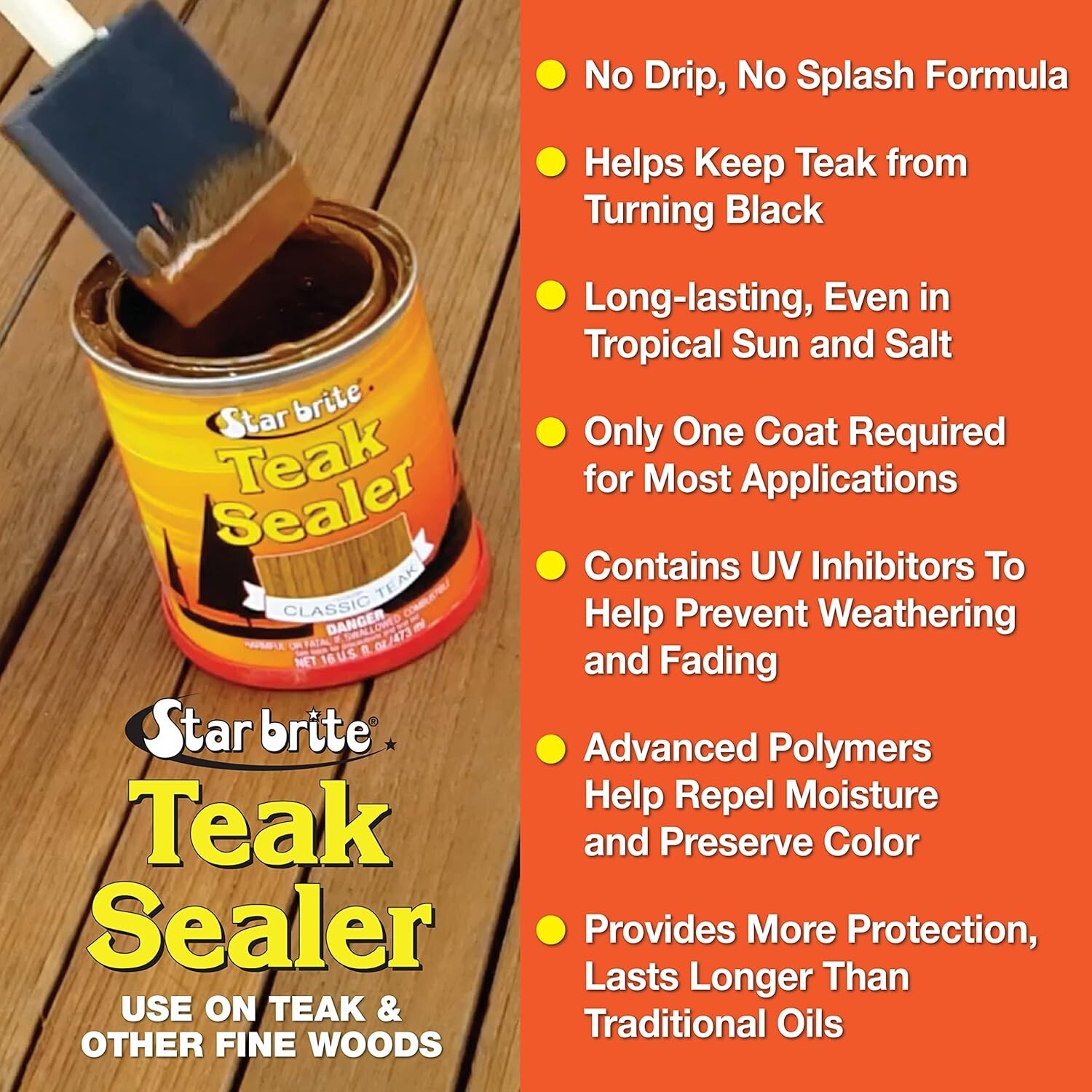 Star brite Teak Sealer One Coat Formula eBay